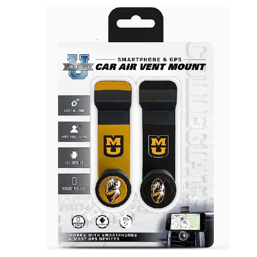 🆕 MISSOURI TIGERS CAR VENT PHONE MOUNT - 2 PACK SET - NCAA - MEN